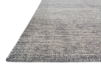 Serena SG-01 Grey hand-knotted neutral area rug with tonal grey variegation and sheen