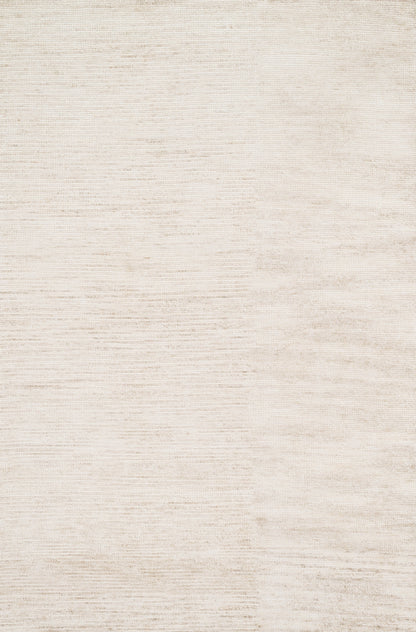 Serena SG-01 Ivory hand-knotted area rug in creamy ivory with tonal variation and soft sheen