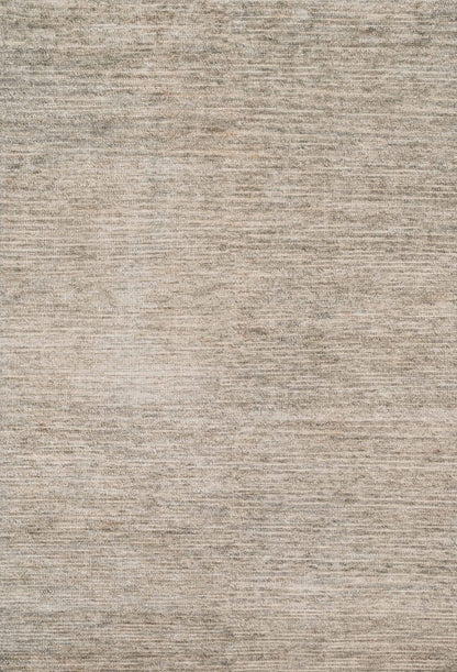 Serena SG-01 Smoke hand-knotted area rug in smoky grey with tonal variegation and subtle sheen
