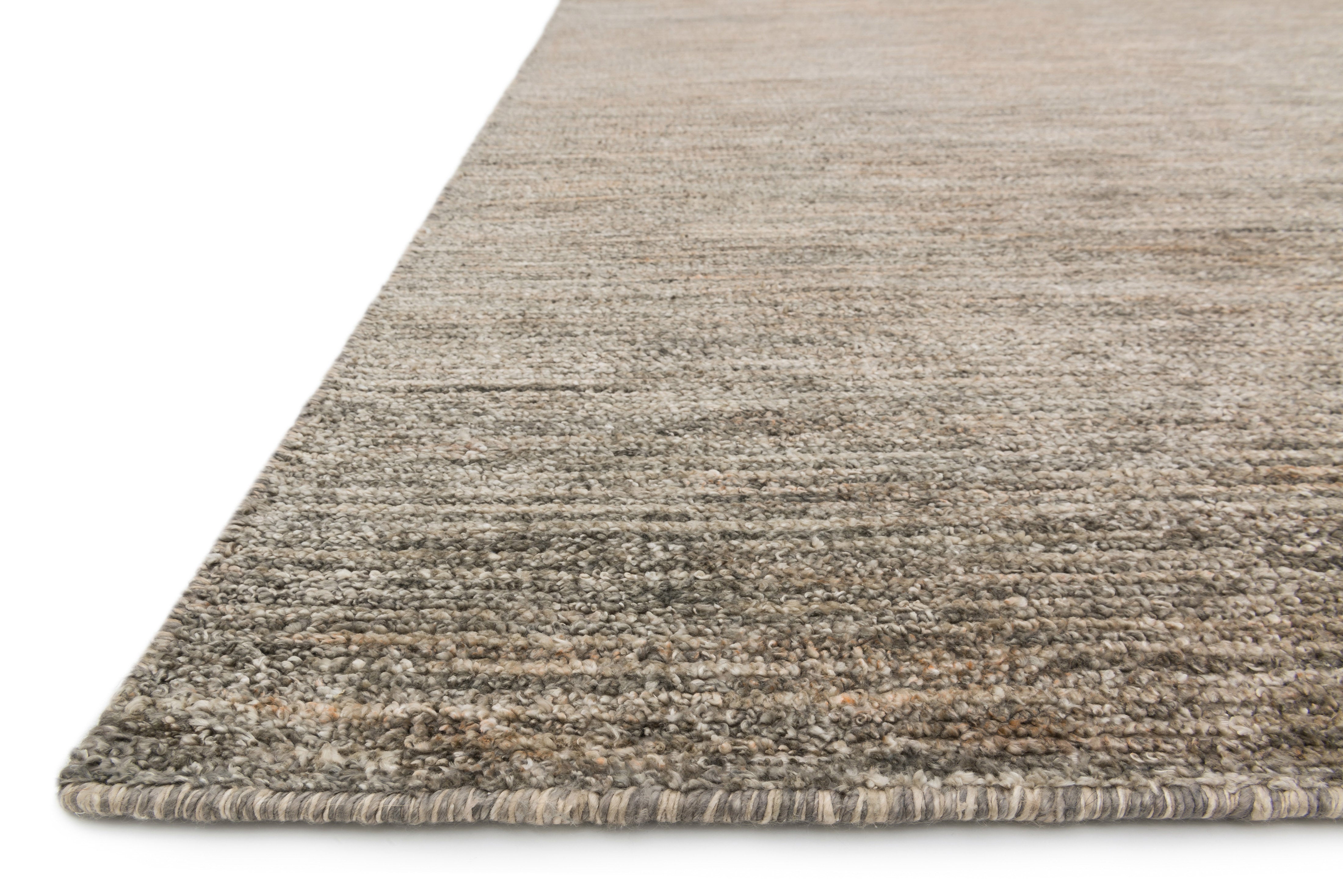 Serena SG-01 Smoke hand-knotted area rug in smoky grey with tonal variegation and subtle sheen