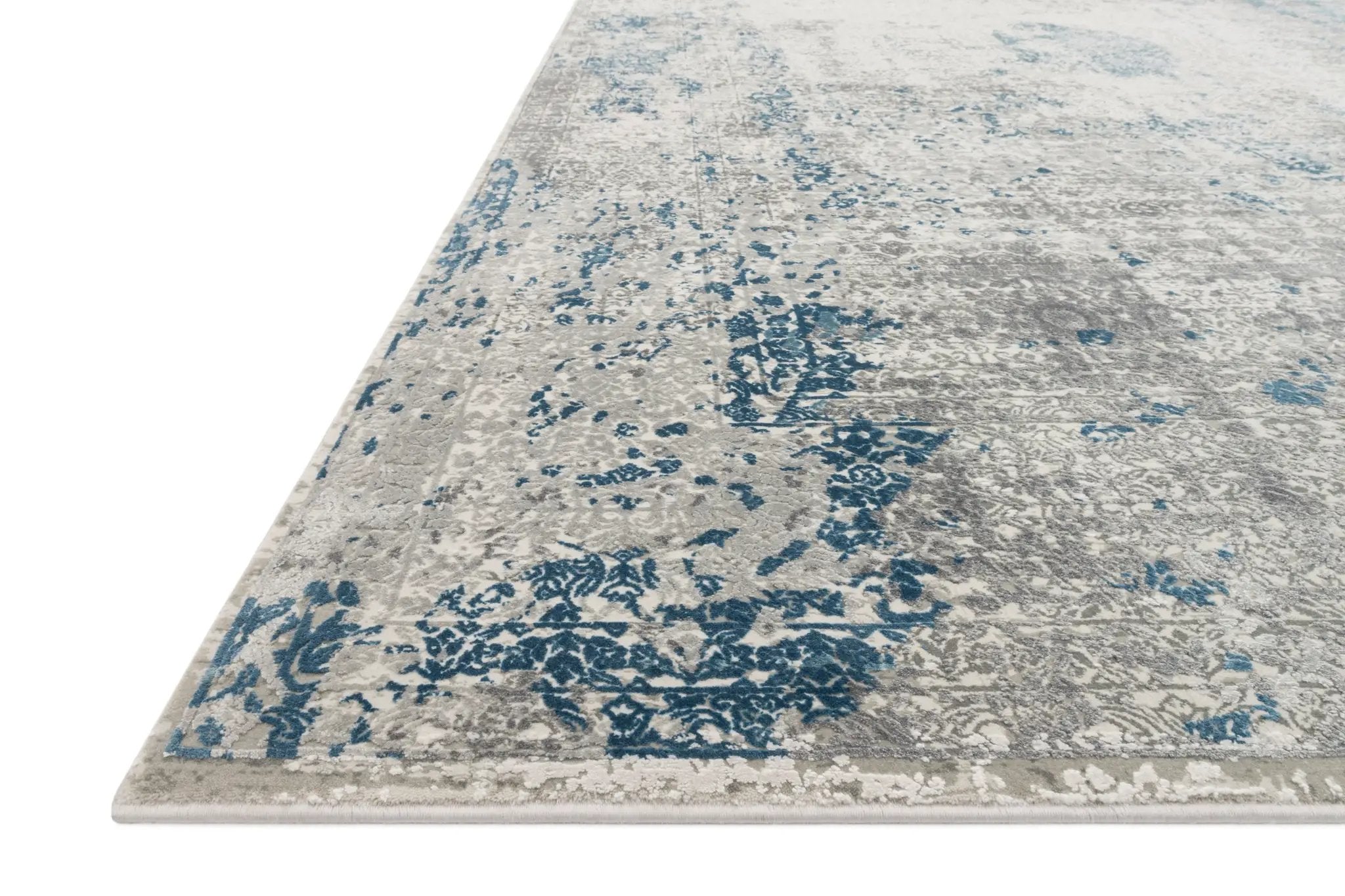 Sienne SIE-01 Dove / Ocean Area Rug by Loloi