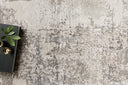 Sienne SIE-03 Ivory/Sand area rug with softly distressed pattern, warm neutral tones, light sheen