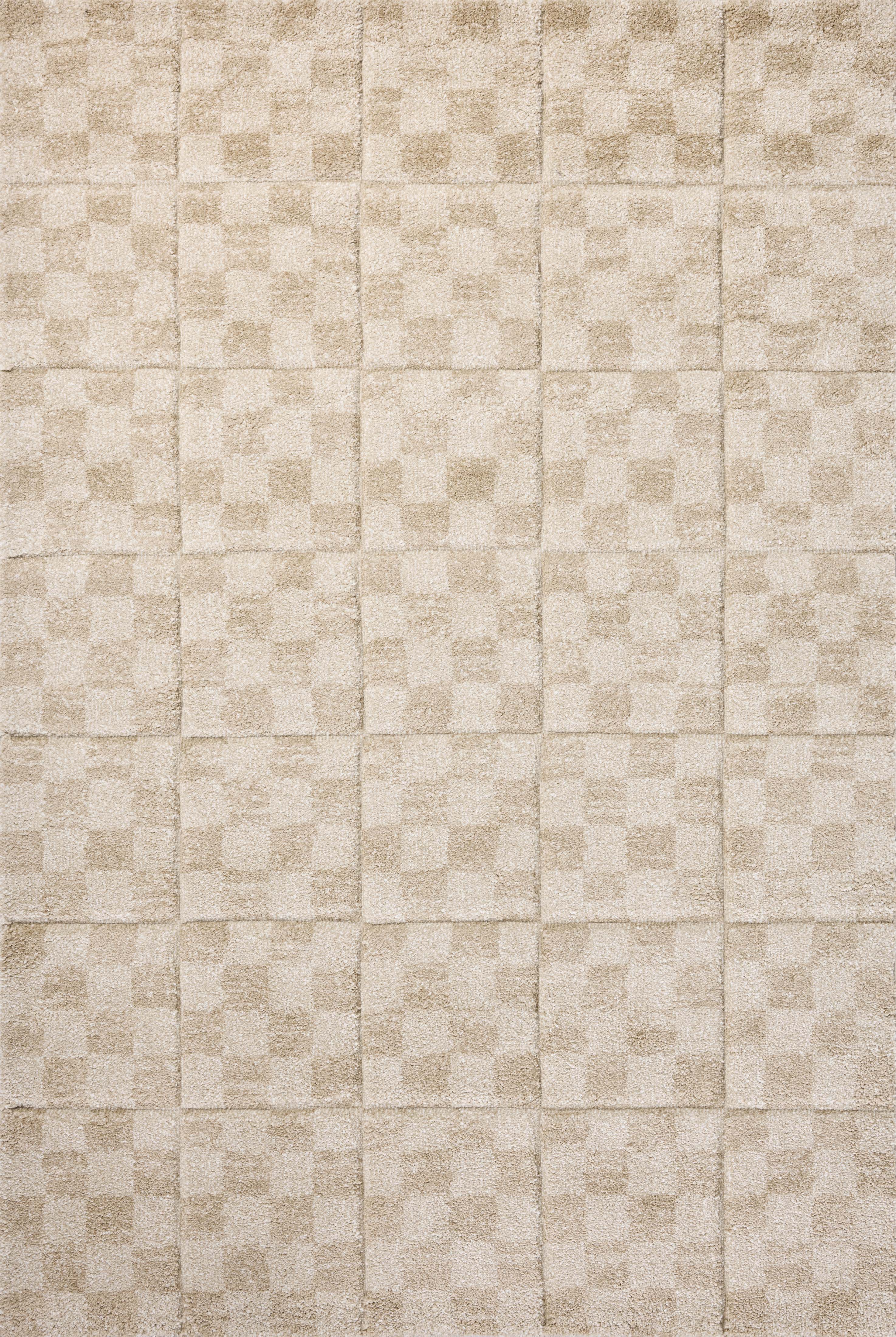 SILAS SLA-01 Oatmeal/Sand geometric area rug with subtle, distressed, faded pattern
