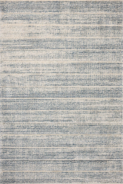 SILAS SLA-03 Oatmeal/Blue geometric area rug with faded pattern and blue accents