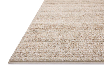 SILAS SLA-03 Oatmeal/Clay geometric area rug with warm clay tones and distressed texture