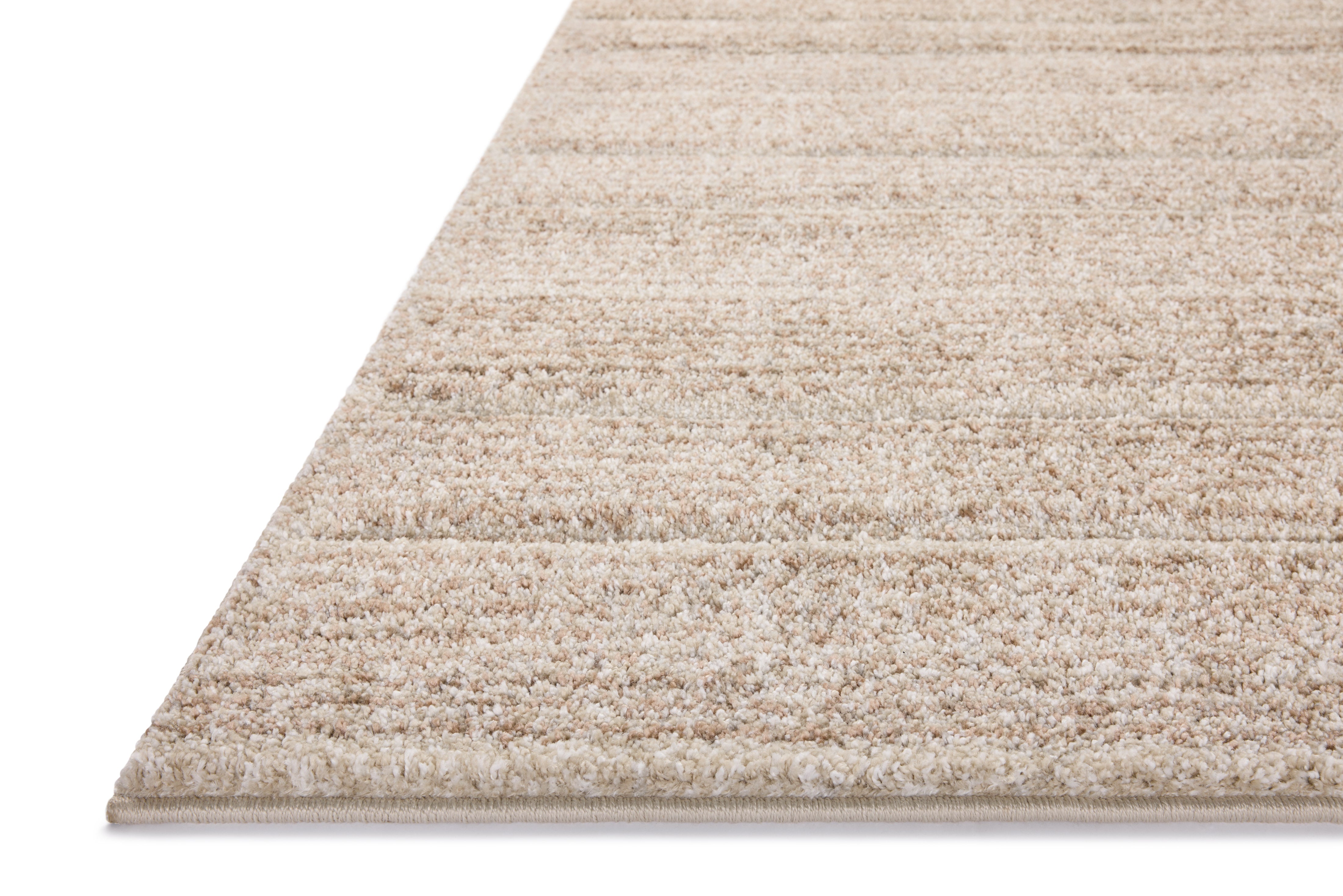 SILAS SLA-03 Oatmeal/Clay geometric area rug with warm clay tones and distressed texture