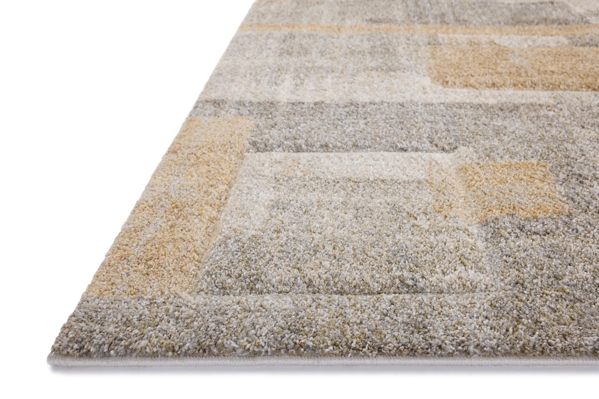 Silas SLA-06 Stone / Wheat Area Rug by Loloi