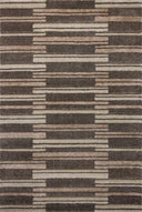 SILAS SLA-08 Mocha/Champagne geometric area rug with warm neutrals and distressed design
