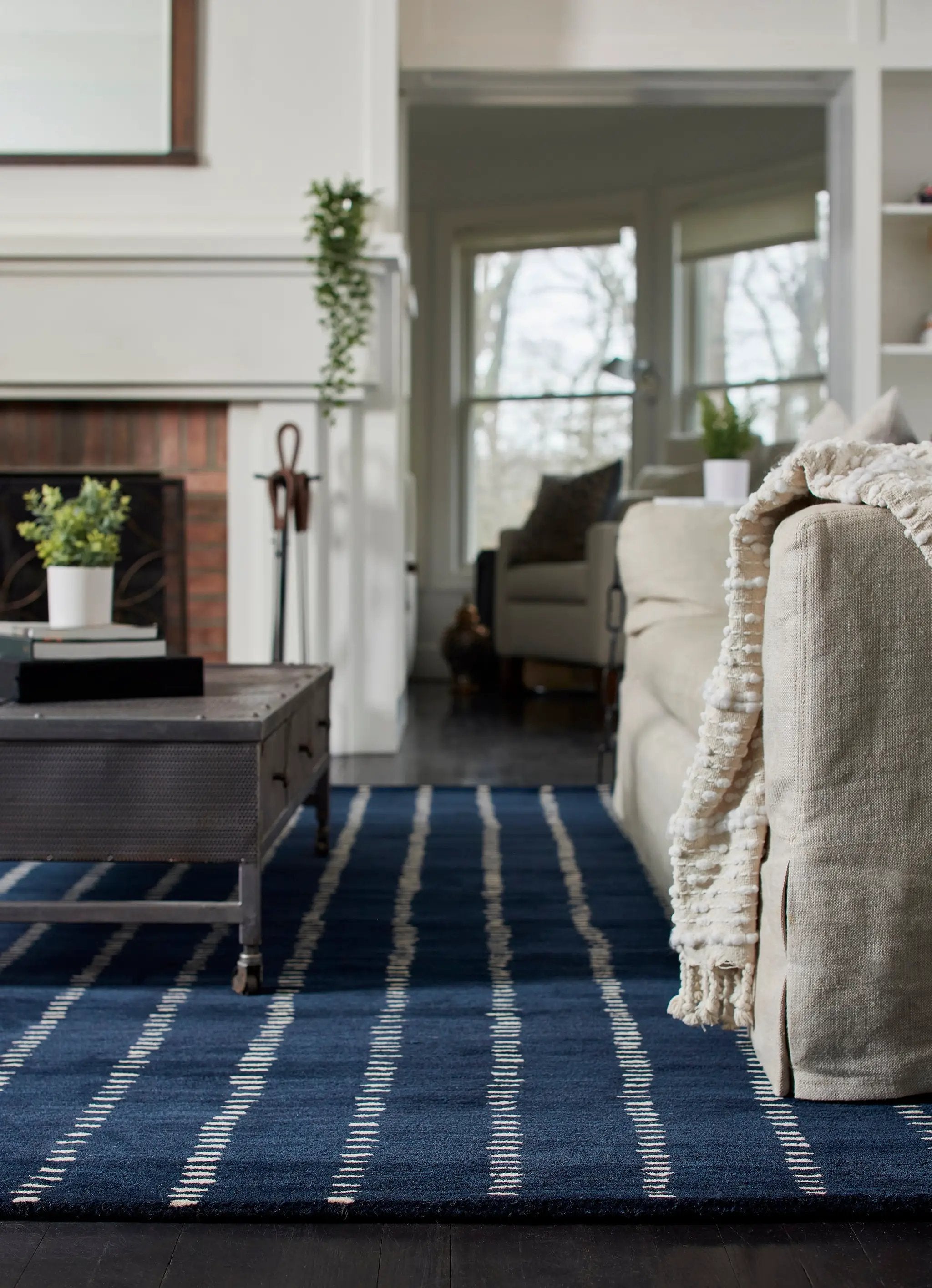 Simba SIM-1 Navy Area Rug by Momeni