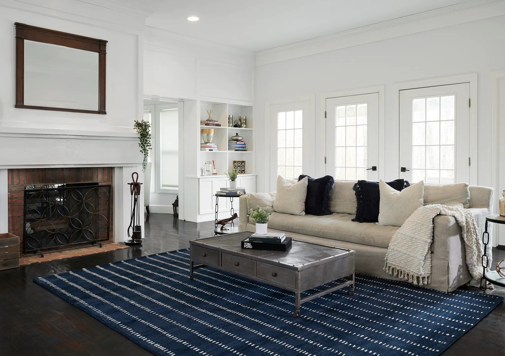 Simba SIM-1 Navy Area Rug by Momeni