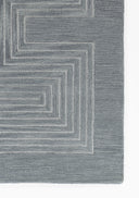 Simba SIM-3 Blue Area Rug, hand-tufted New Zealand wool with bold abstract motifs