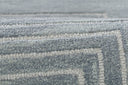 Simba SIM-3 Blue Area Rug, hand-tufted New Zealand wool with bold abstract motifs