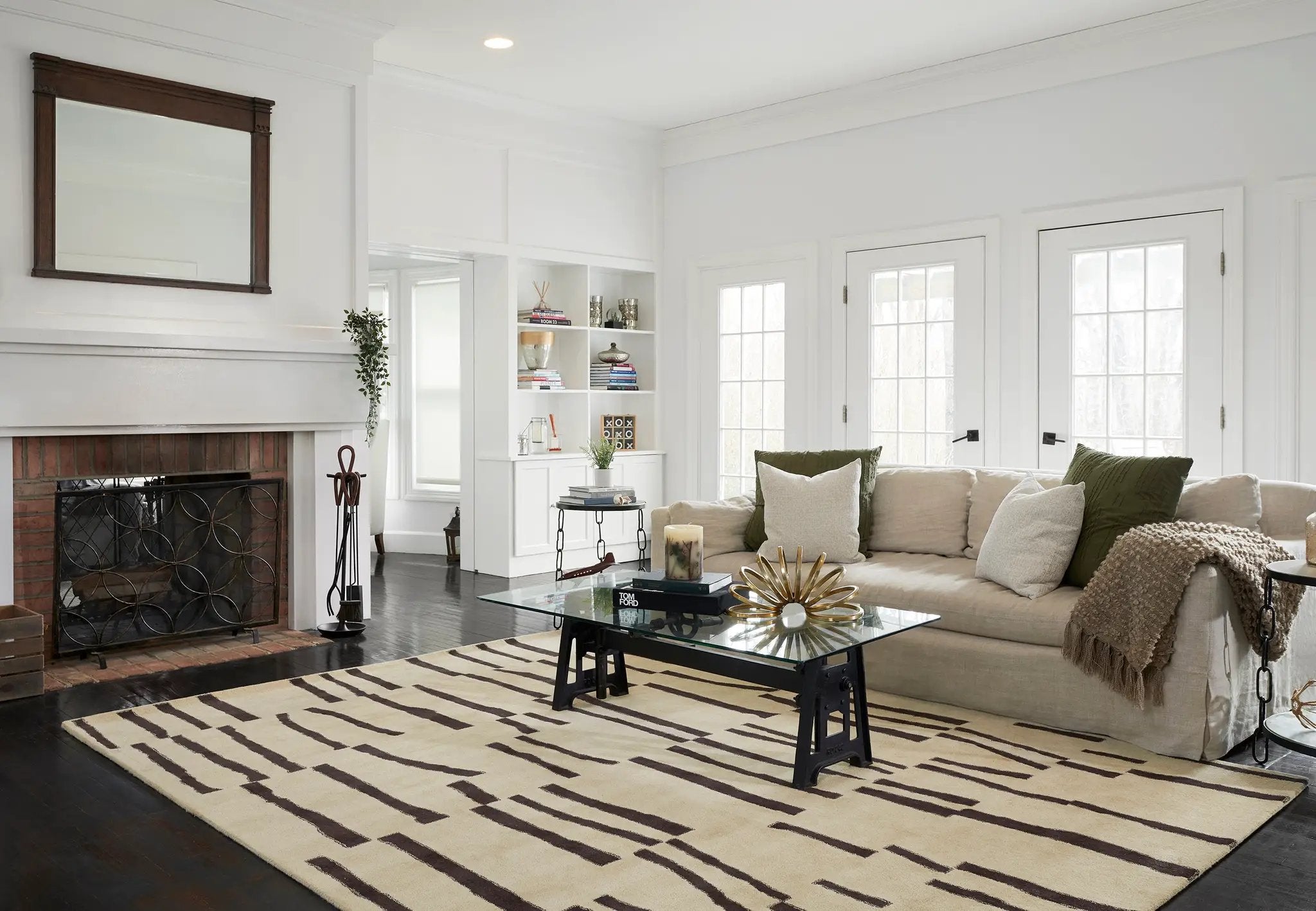 Simba SIM-4 Ivory Area Rug by Momeni