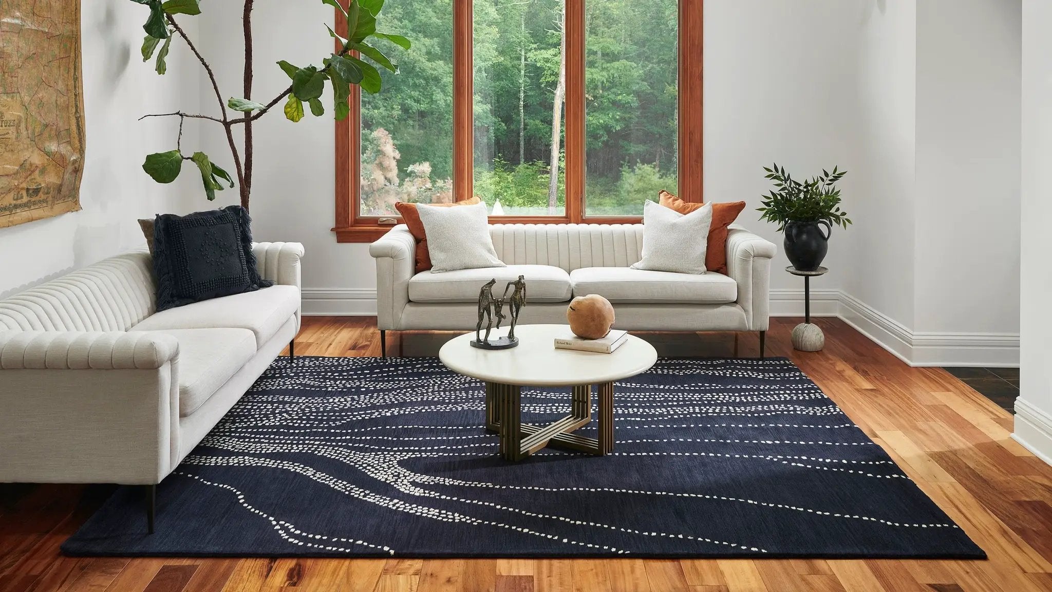 Simba SIM-7 Navy Area Rug by Momeni