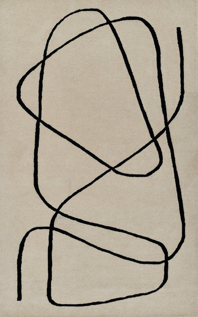 Momeni Simba SIM-8 Ivory Hand Tufted Area Rug