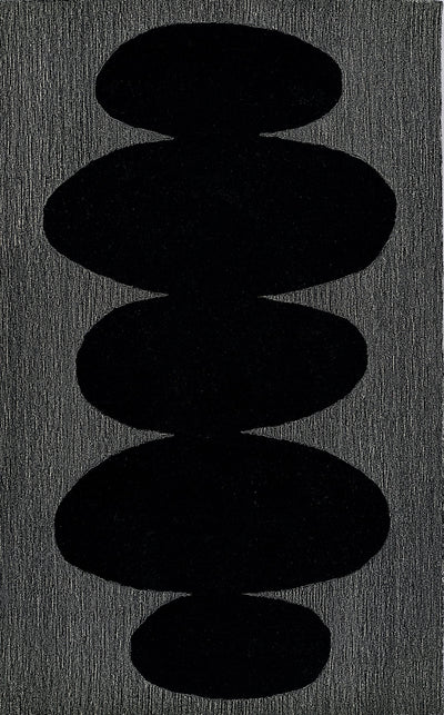 Momeni Simba SIM-9 Black Hand Tufted Area Rug