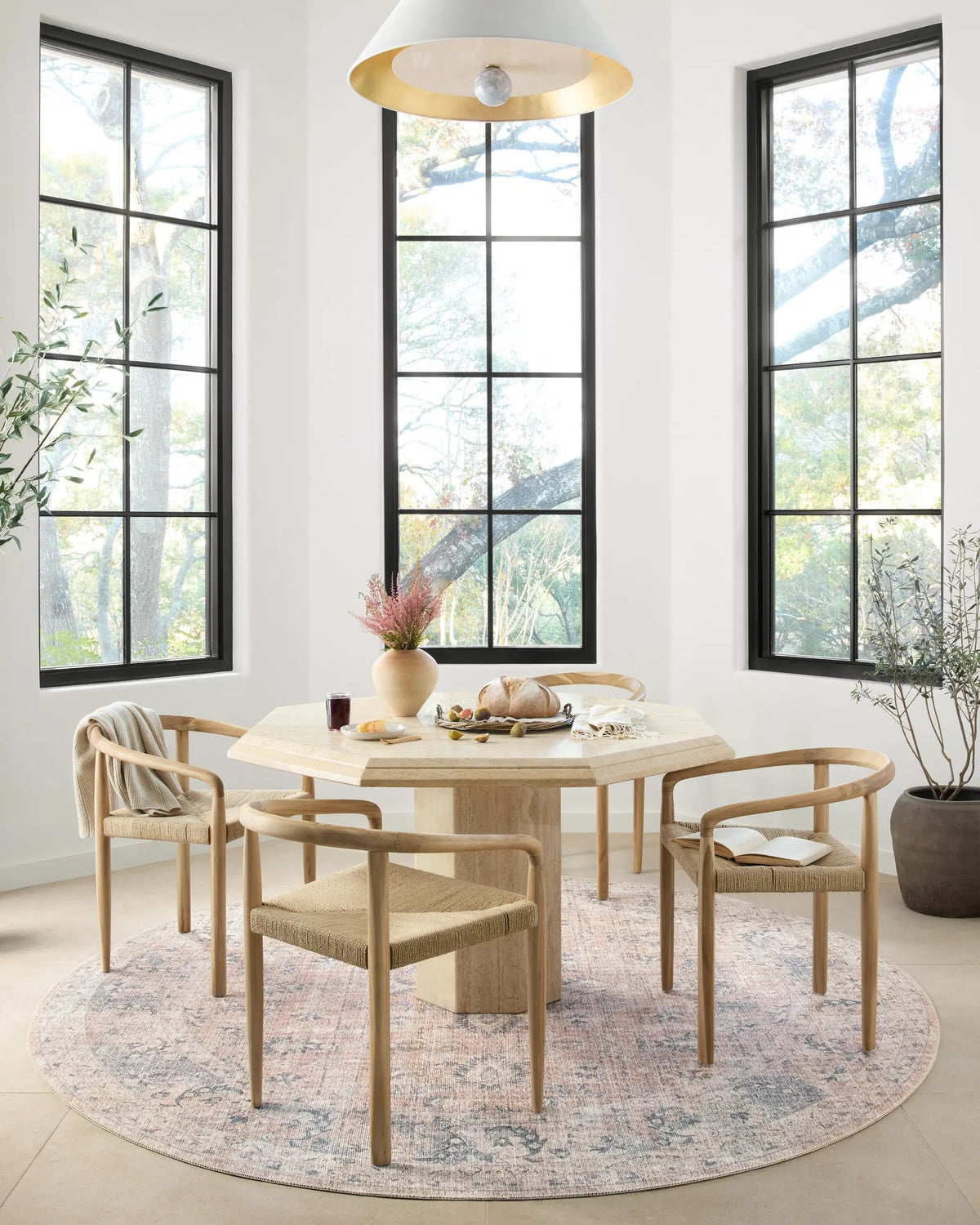 Skye SKY-01 Blush / Grey Area Rug by Loloi