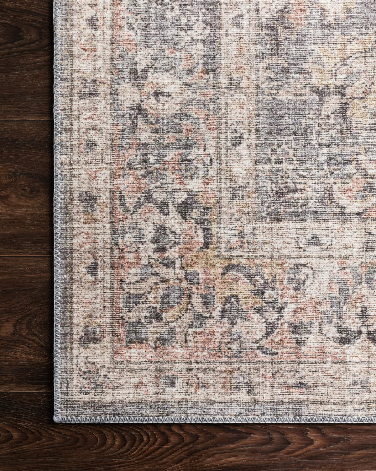 Skye SKY-01 Grey / Apricot Area Rug by Loloi