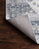 Skye SKY-02 Silver / Grey Area Rug, layered silver and grey tones with distressed medallion design