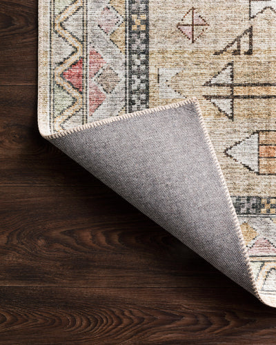 Skye SKY-04 Gold / Blush Area Rug, warm gold tones with blush accents and distressed medallion pattern