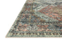 Skye SKY-06 Apricot / Mist Area Rug, soft pastel apricot and mist tones with distressed vintage motif