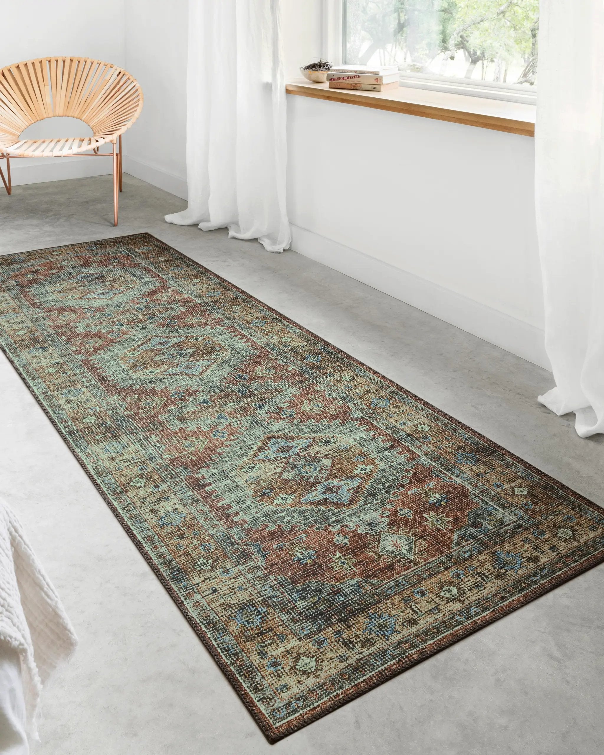 Skye SKY-07 Terracotta / Sky Area Rug by Loloi