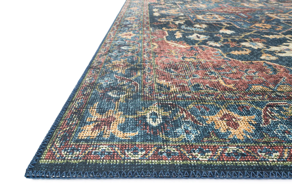 Skye SKY-08 Denim / Brick Area Rug by Loloi