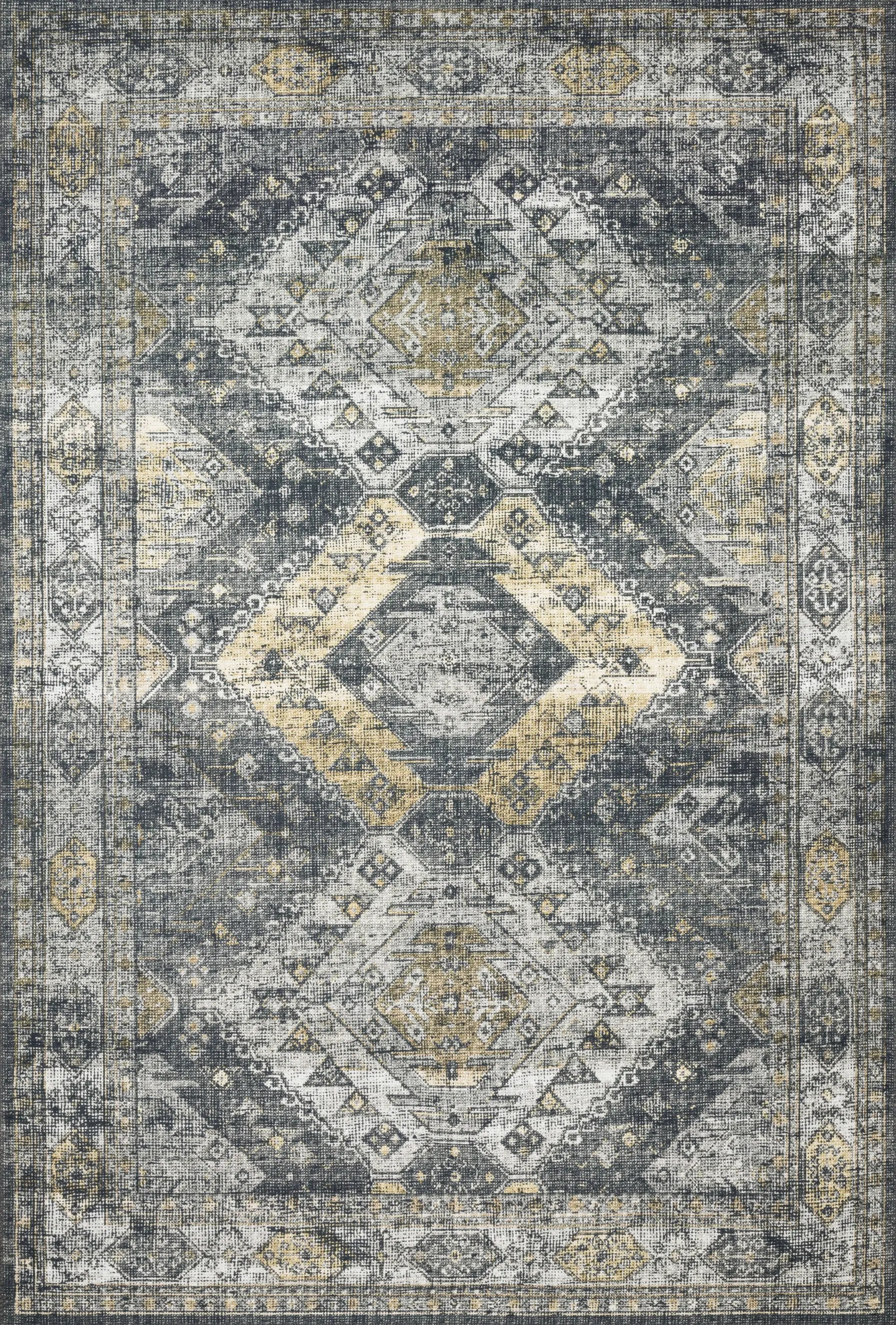 Skye SKY-09 Graphite / Silver Area Rug by Loloi
