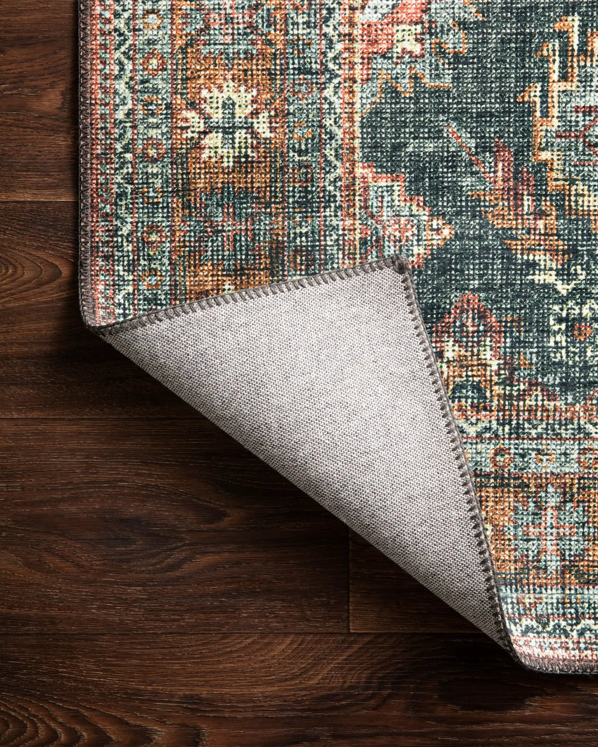 Skye SKY-10 Sea / Rust Area Rug by Loloi