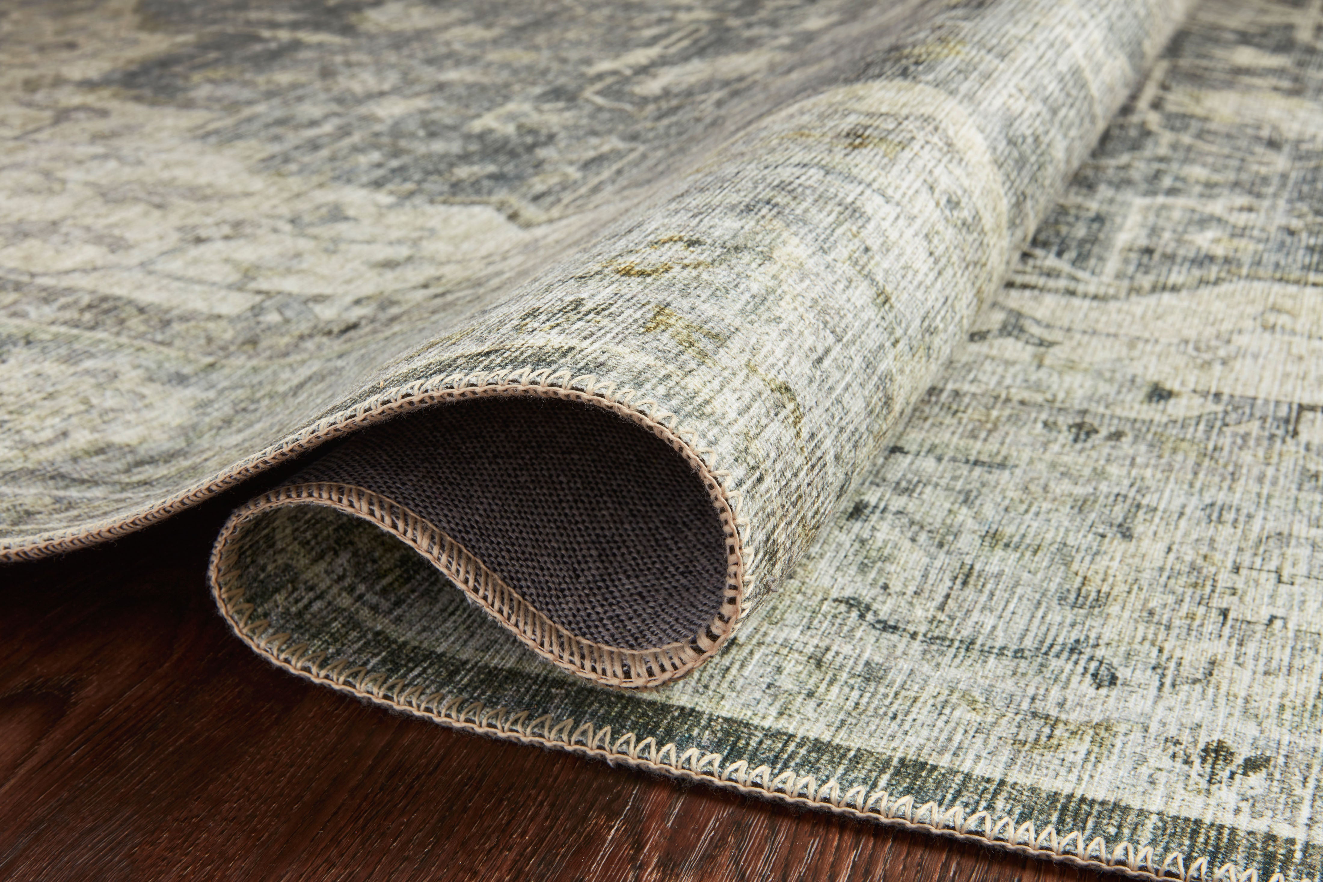 Skye SKY-12 Charcoal / Dove Area Rug, charcoal and dove tones with distressed vintage medallion pattern