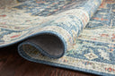 Skye SKY-12 Ocean / Multi Area Rug, ocean hues with multicolor detailing in distressed vintage medallion pattern