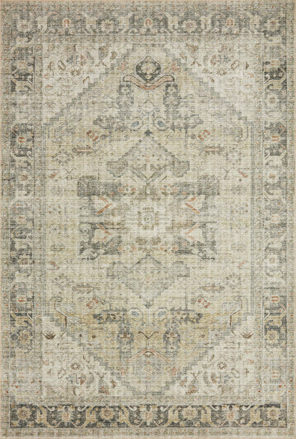 Skye SKY-13 Natural / Sand Area Rug, neutral natural and sand tones with distressed vintage medallion pattern
