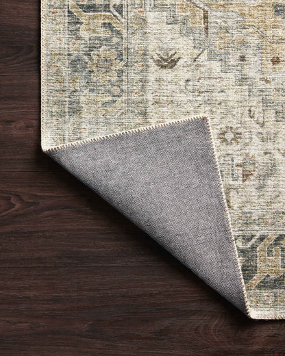 Skye SKY-13 Natural / Sand Area Rug, neutral natural and sand tones with distressed vintage medallion pattern