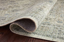 Skye SKY-14 Natural / Sage Area Rug, calming sage and natural tones with distressed vintage medallion pattern