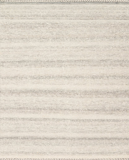 The Sloane SLN-01 Mist Area Rug showcases soft misty tones in a hand-woven wool, cotton, and polyester area rug with bohemian and contemporary style