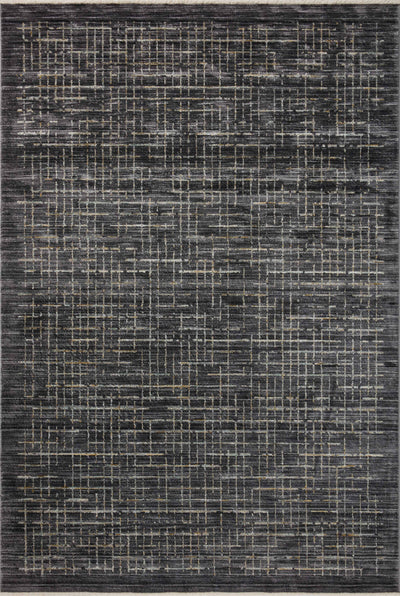 With bold onyx and shimmering silver hues and contemporary and abstract styling, the Soho SOH-01 Onyx / Silver Area Rug is a power-loomed 100% polyester area rug that elevates any room