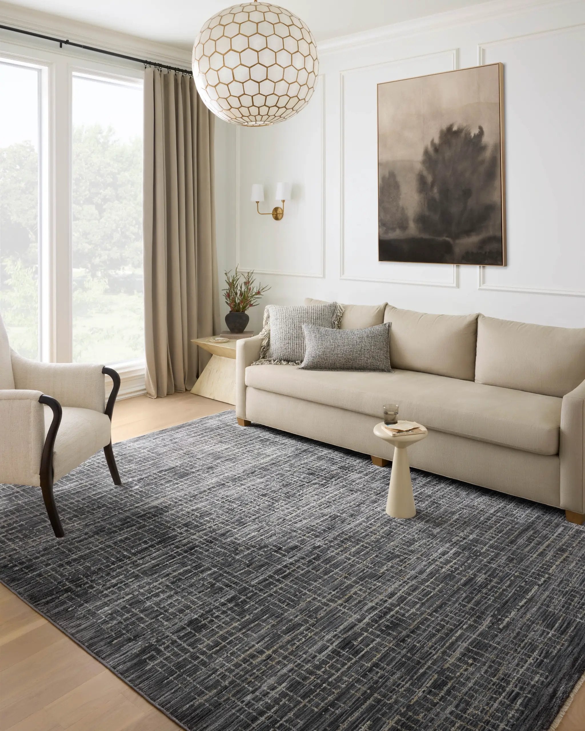 Soho SOH-01 Onyx / Silver Area Rug by Loloi