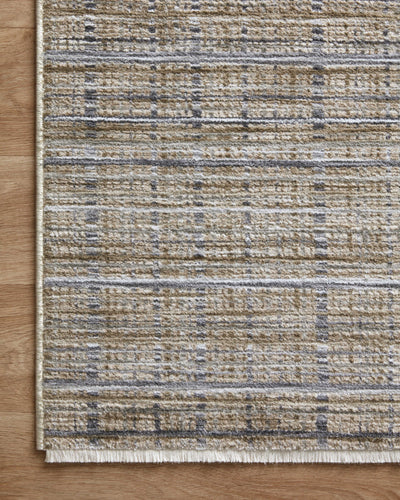 Designed with contemporary and abstract artistry in subtle pebble and deep charcoal hues, the Soho SOH-04 Pebble / Charcoal Area Rug is a power-loomed 100% polyester area rug that stands out