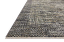 A power-loomed 100% polyester area rug featuring contemporary and abstract design and vibrant multi-toned and cool slate tones, the Soho SOH-06 Multi / Slate Area Rug adds character to any room