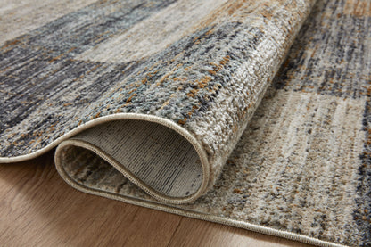 The Soho SOH-08 Grey / Gold Area Rug offers elegant grey and radiant gold sophistication and contemporary and abstract charm in a power-loomed 100% polyester area rug