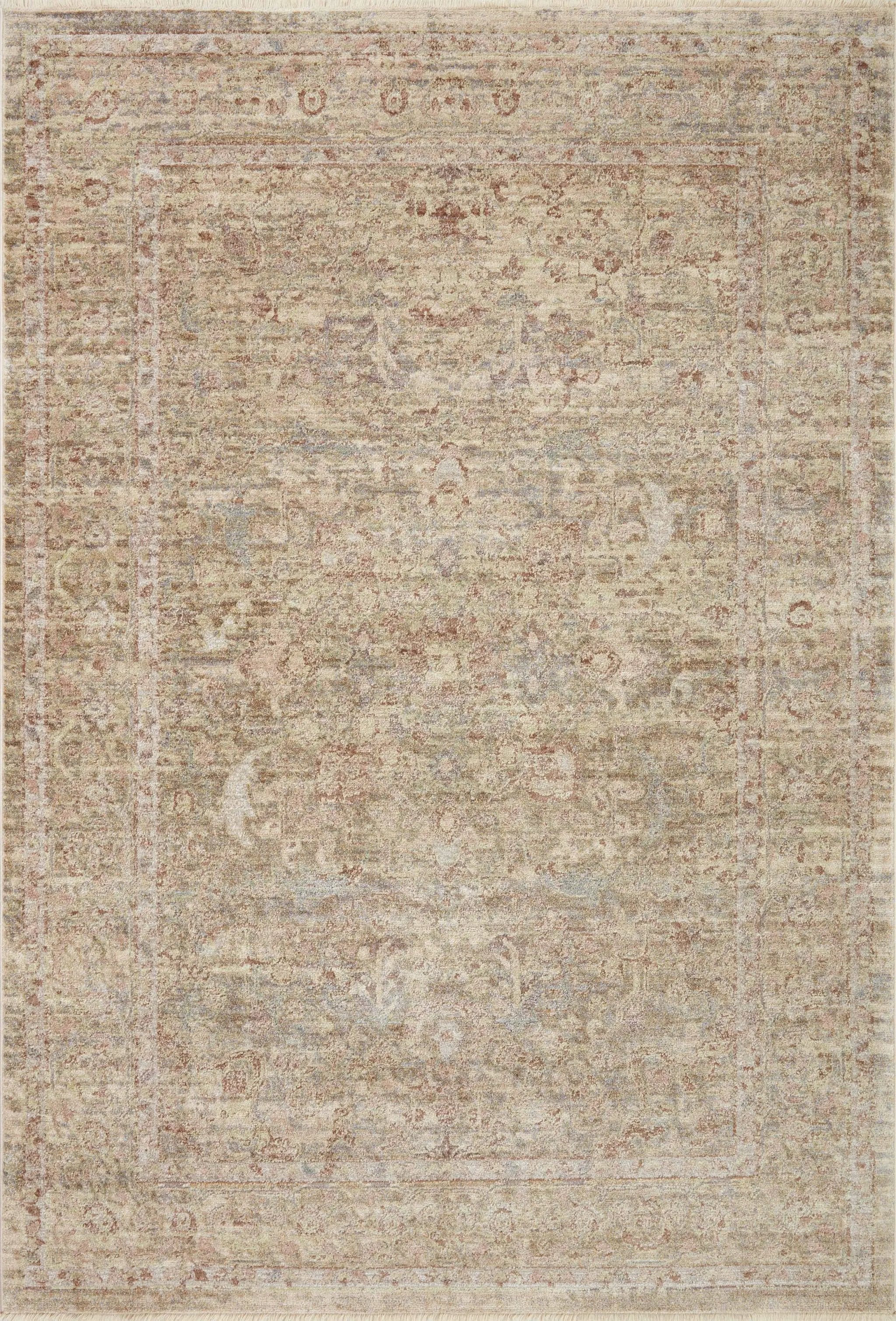Sonnet SNN-04 Moss / Natural Area Rug by Loloi