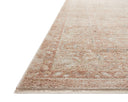 The Sonnet SNN-04 Terracotta / Natural Area Rug highlights rich terracotta and warm natural tones and traditional texture in a beautifully made power-loomed polypropylene and polyester area rug