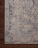 Dressed in deep charcoal and cool slate hues with traditional detail, the Sonnet SNN-05 Charcoal / Slate Area Rug is a power-loomed polypropylene and polyester area rug that completes any room