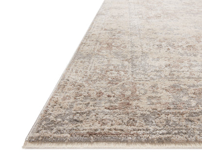 The Sonnet SNN-05 Silver / Natural Area Rug transforms any space with shimmering silver and warm natural tones and traditional design in a power-loomed polypropylene and polyester area rug