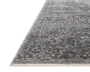 The Sonnet SNN-07 Charcoal / Mist Area Rug is a power-loomed polypropylene and polyester area rug that radiates deep charcoal and soft misty charm and traditional elegance