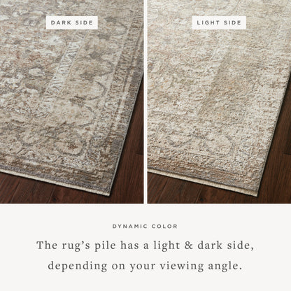 Layered in elegant grey and calming sage hues with traditional patterns, the Sonnet SNN-08 Grey / Sage Area Rug is a power-loomed polypropylene and polyester area rug perfect for any setting