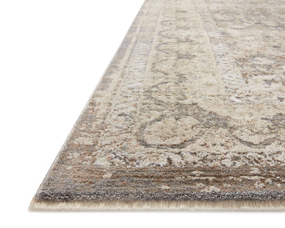 Layered in elegant grey and calming sage hues with traditional patterns, the Sonnet SNN-08 Grey / Sage Area Rug is a power-loomed polypropylene and polyester area rug perfect for any setting