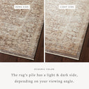 The Sonnet SNN-09 Mocha / Tan Area Rug showcases luxurious mocha and sandy tan tones in a power-loomed polypropylene and polyester area rug with traditional style
