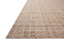 The Sonya SOY-01 Terracotta / Natural Area Rug brings rich terracotta and warm natural character and graphic flair to your home in a hand-loomed wool area rug