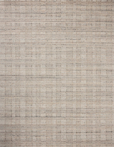 Finished in subtle pebble and misty tones with graphic styling, the Sonya SOY-02 Pebble / Fog Area Rug is a hand-loomed wool area rug for modern living